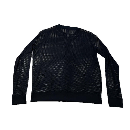 Womens Victoria Sport Black Mesh Bomber Jacket Size S