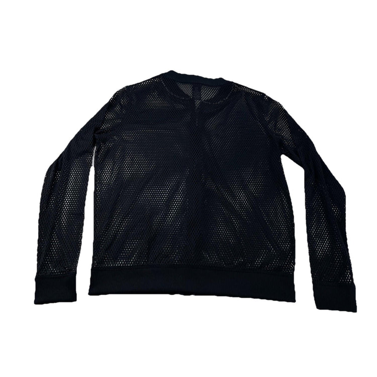 Womens Victoria Sport Black Mesh Bomber Jacket Size S