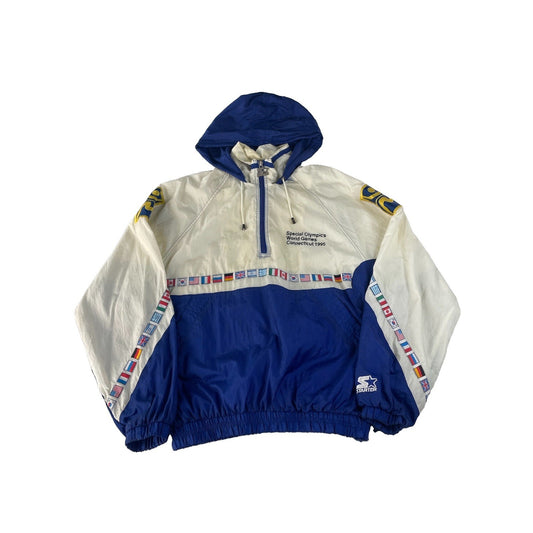 Mens Vintage Starter 1995 Special Olympics World Games Flag Windbreaker SIZE M