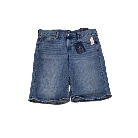Womens Gap Blue Denim Bermuda Shorts Size 30