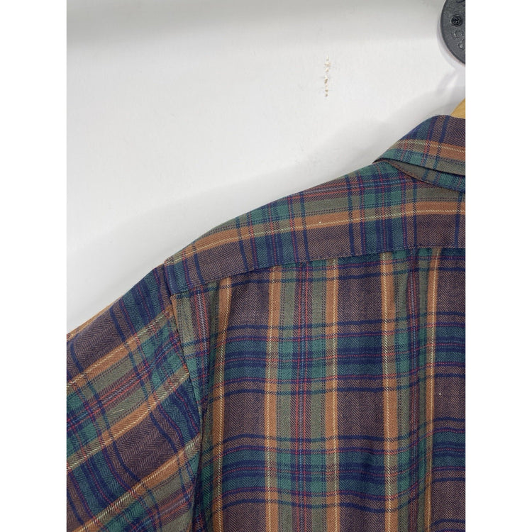 Men’s Pendleton Plaid Shirt Board Work Rancher Flannel Western Preppy Sz L