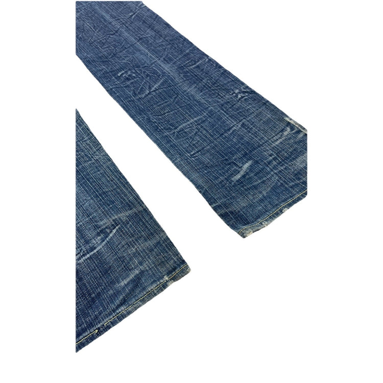 Women’s Rock&Republic Crosshatch Denim Straight Blue Jeans Size 29