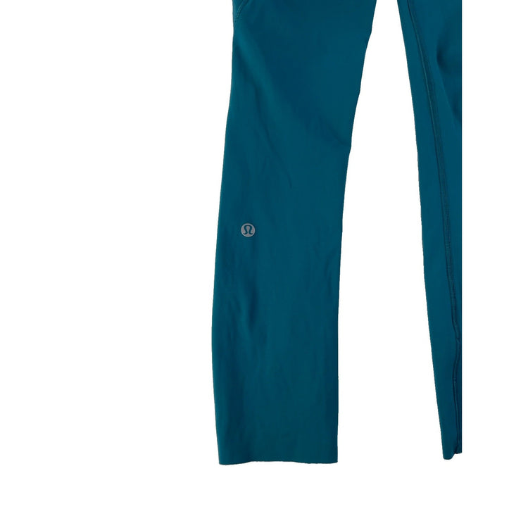 Women's Lululemon Teal High-Rise Leggings with Side Pockets Size 2