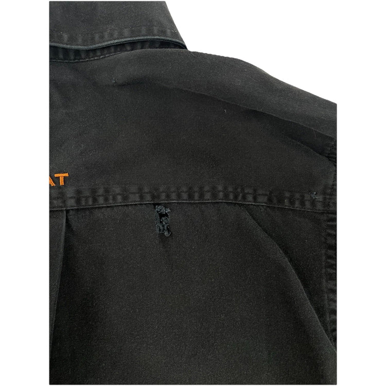 Mens Ariat Black Long Sleeve Button Up Shirt Size XS