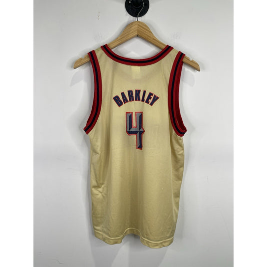 Men’s #4 Charles Barkley Houston Rockets Gold Jersey Champion Tag Sz XL 18-20