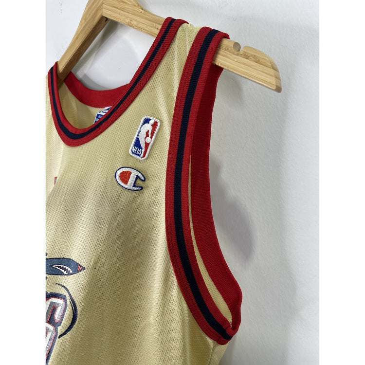 Men’s #4 Charles Barkley Houston Rockets Gold Jersey Champion Tag Sz XL 18-20