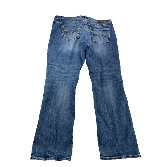 Mens BKE Tyler Straight-Leg Medium Wash Blue Jeans Size 38x30