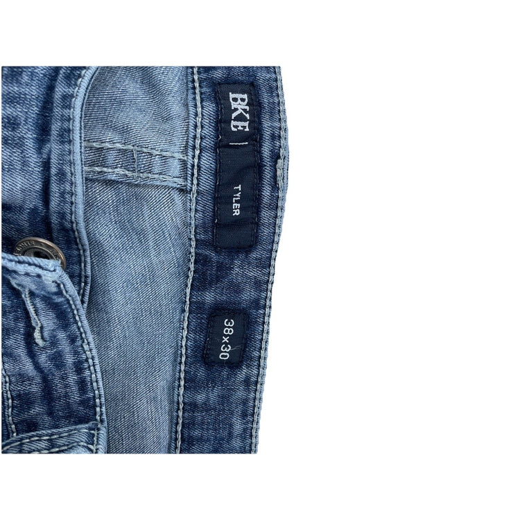 Mens BKE Tyler Straight-Leg Medium Wash Blue Jeans Size 38x30