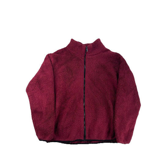 Women’s PINK Victoria Secret Maroon Wool Zip Up Sweater Size L