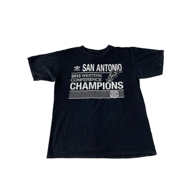 Mens Adidas 2013 San Antonio Spurs Western Conference Champions T Shirt Size M