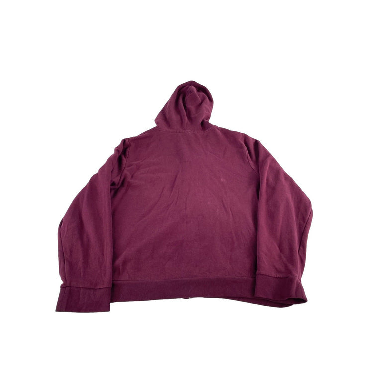 Womens PINK Victoria Secret Full Zip Jacket Burgandy Size Xxl