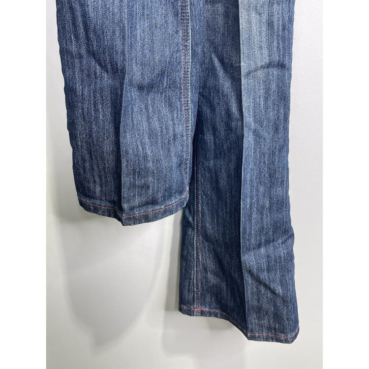 Women’s Y2K Vintage Dereon Bootcut Embroidered Denim Jeans Sz 7/8 X 34