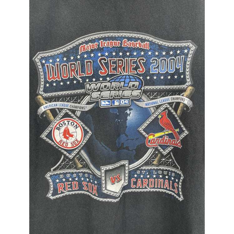 Delta MLB 2004 World Series Boston Red Sox St Louis Cardinals T-shirt Mens M