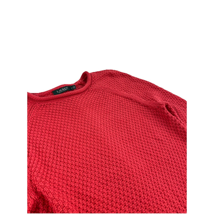 Womens Lauren Ralph Lauren Size Medium Red Knitted Sweater