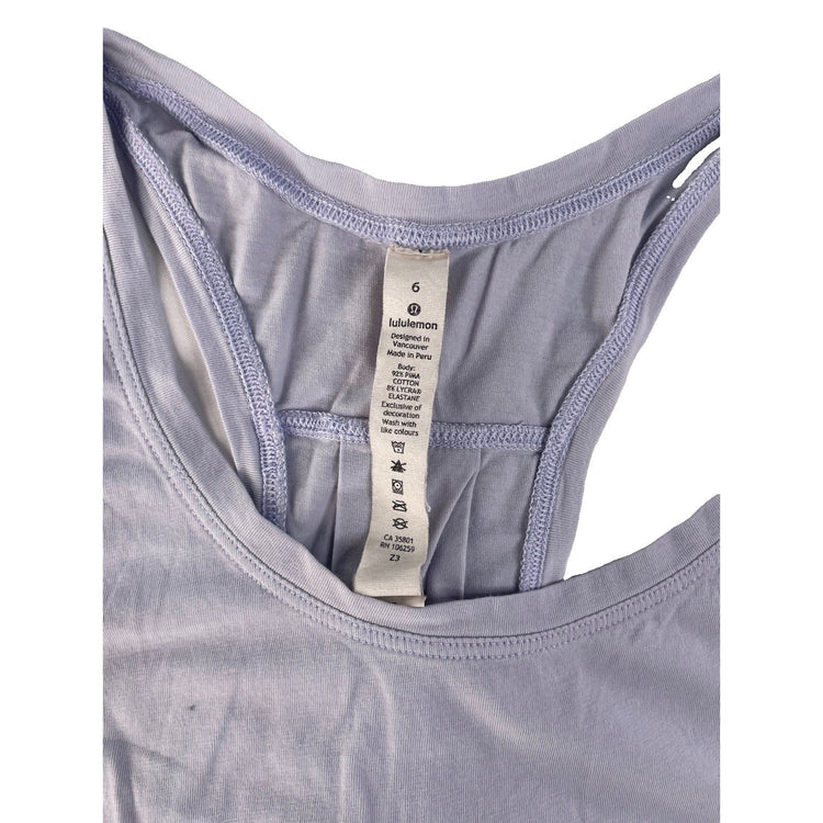 Women's Lululemon Athletica Light Purple Racerback Tank Top Size 6