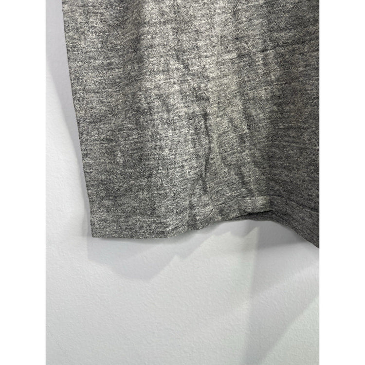 Adult Vintage Gray Schlitz Global Trademark Short Sleeve Graphic T Shirt Sz S