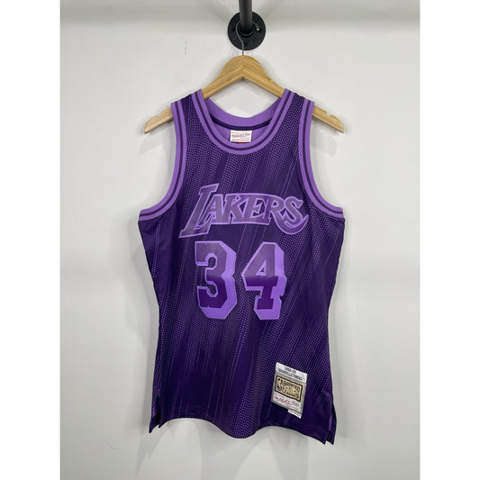 Mitchell & Ness LA Lakers Shaquille O'Neal Monochrome 96-97 Swingman Jersey Sz M