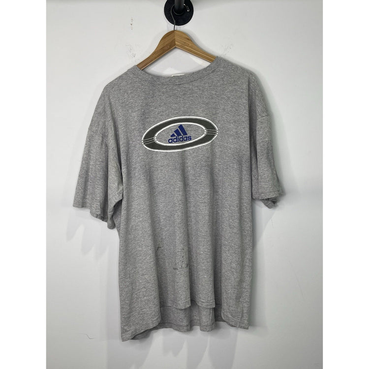 Men’s Vintage Grey Short sleeve Adidas T shirt Sz XL