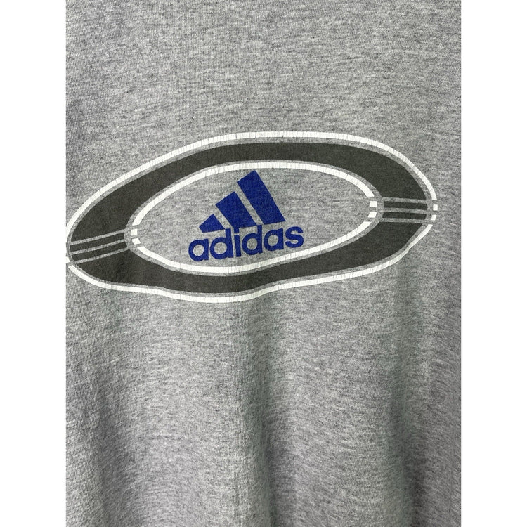Men’s Vintage Grey Short sleeve Adidas T shirt Sz XL