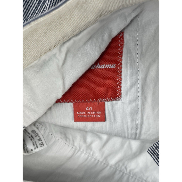 Mens Tommy Bahama Blue & White Striped Bermuda Shorts Size 40