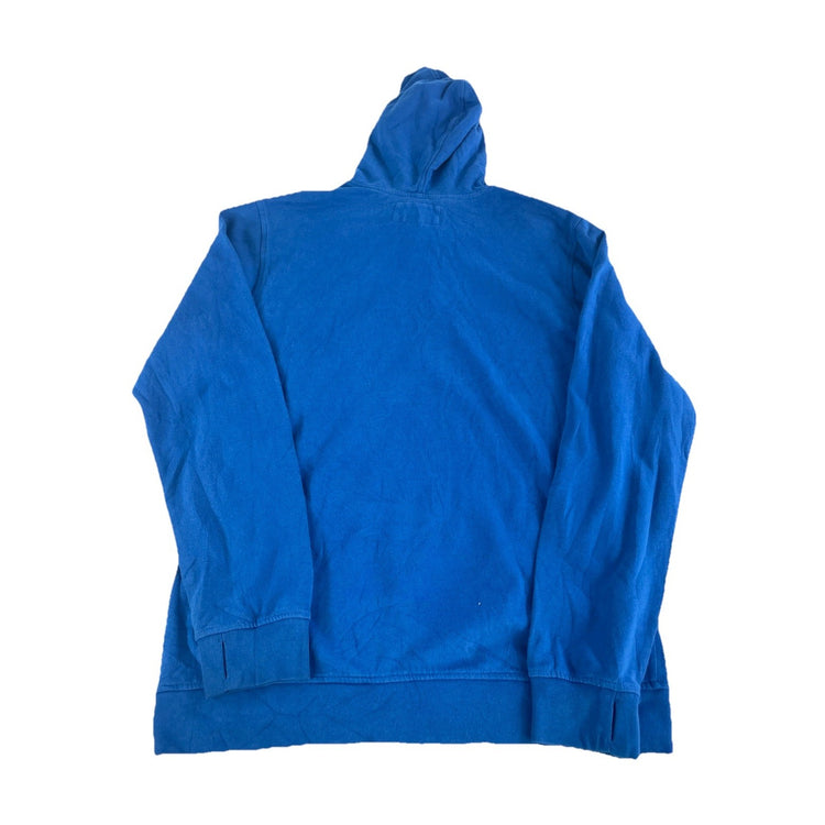 Mens Vintage Hurley Blue Graphic Pullover Hoodie Size L