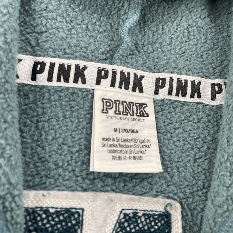 Womens Victoria’s Secret PINK Teal Zip Up Jacket Size Medium