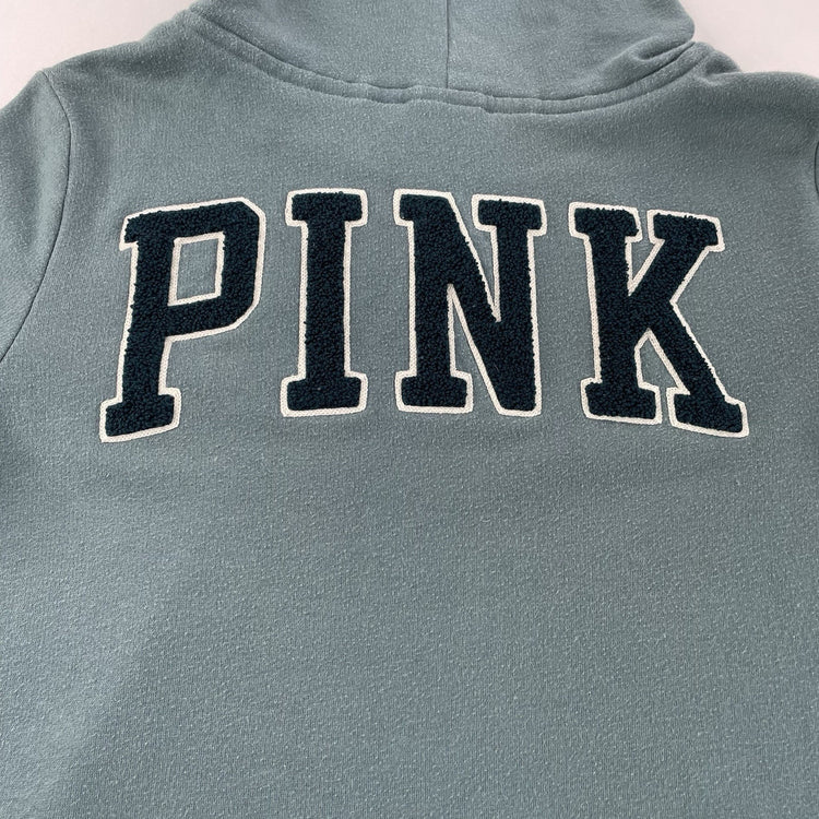 Womens Victoria’s Secret PINK Teal Zip Up Jacket Size Medium