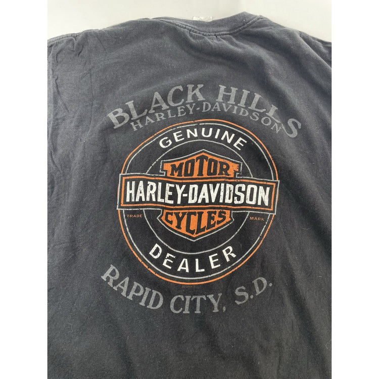 Mens Harley Davidson Motorcycle Black Hills Sleeveless Shirt Size Xl