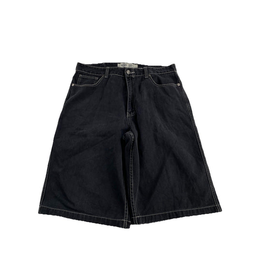 Mens Most Official Seven Black Jean Shorts Size 38