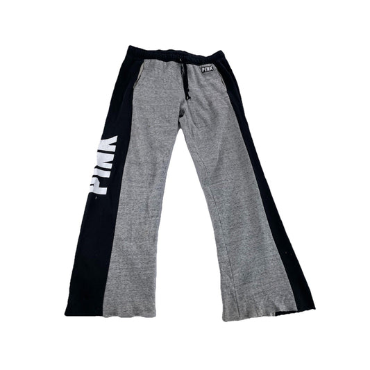 Women’s PINK Victoria Secret Gray&Black Baggy Sweatpants Size M