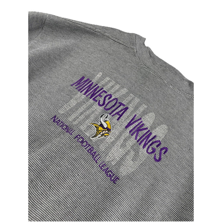 Vintage Minnesota Vikings NFL Gray And White Sweatshirt L