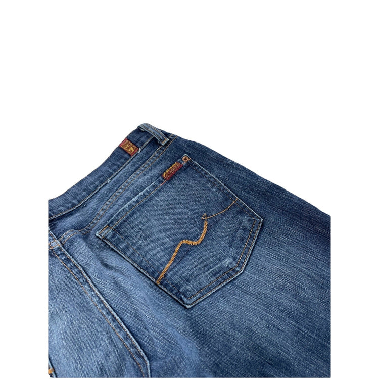 Womens 7 For All Mankind Bootcut Blue Jeans Size 32