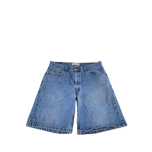 Mens Vintage Levis Strauss Relaxed Fit Light Blue Denim Shorts Size 34