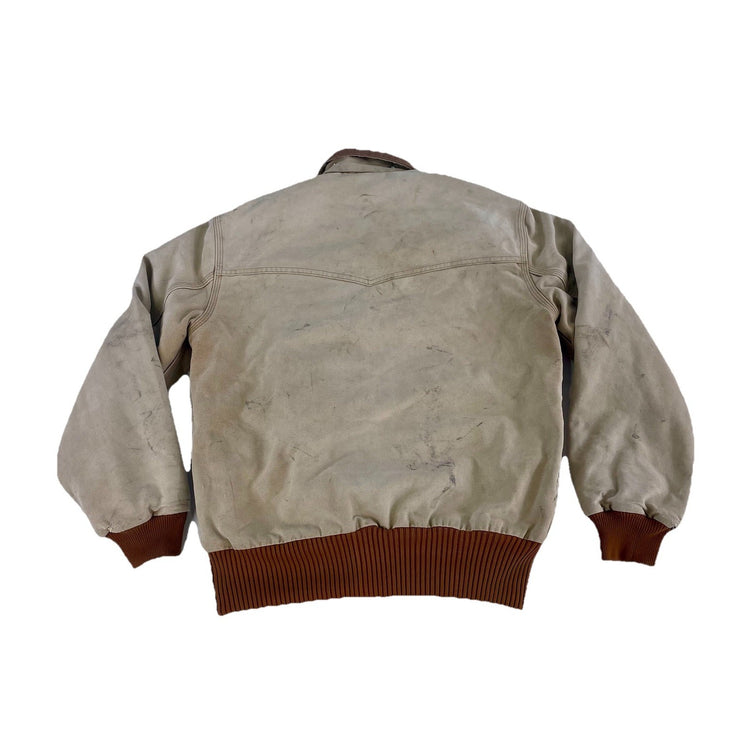 Mens 90s Vintage Carhartt Southwest Trim Duck Santa De Fe Jacket Size S