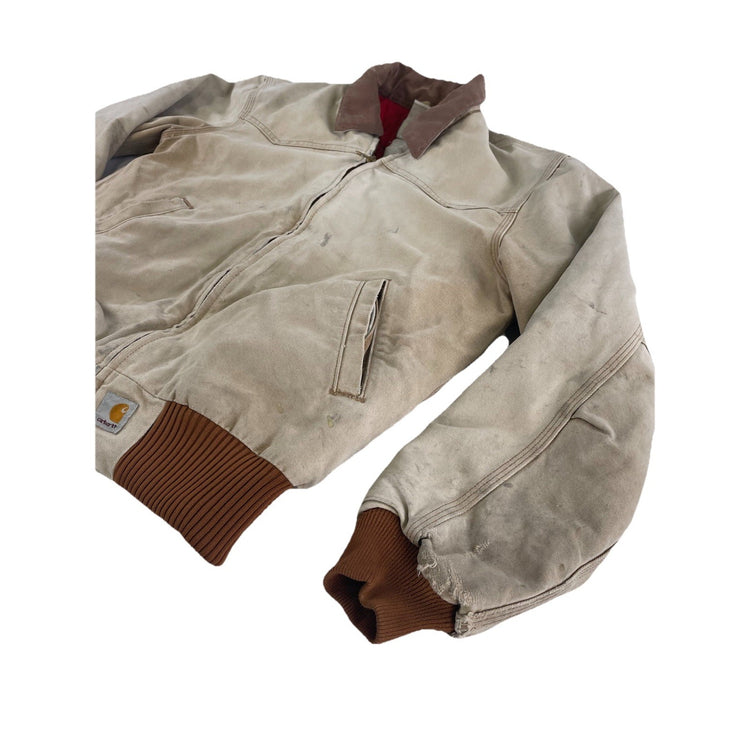 Mens 90s Vintage Carhartt Southwest Trim Duck Santa De Fe Jacket Size S