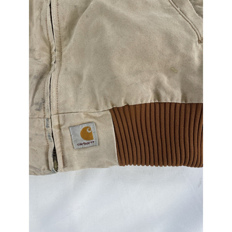 Mens 90s Vintage Carhartt Southwest Trim Duck Santa De Fe Jacket Size S