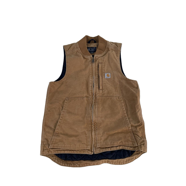 Womens Carhartt Loose Fit Washed Duck Insulated Vest Size Small