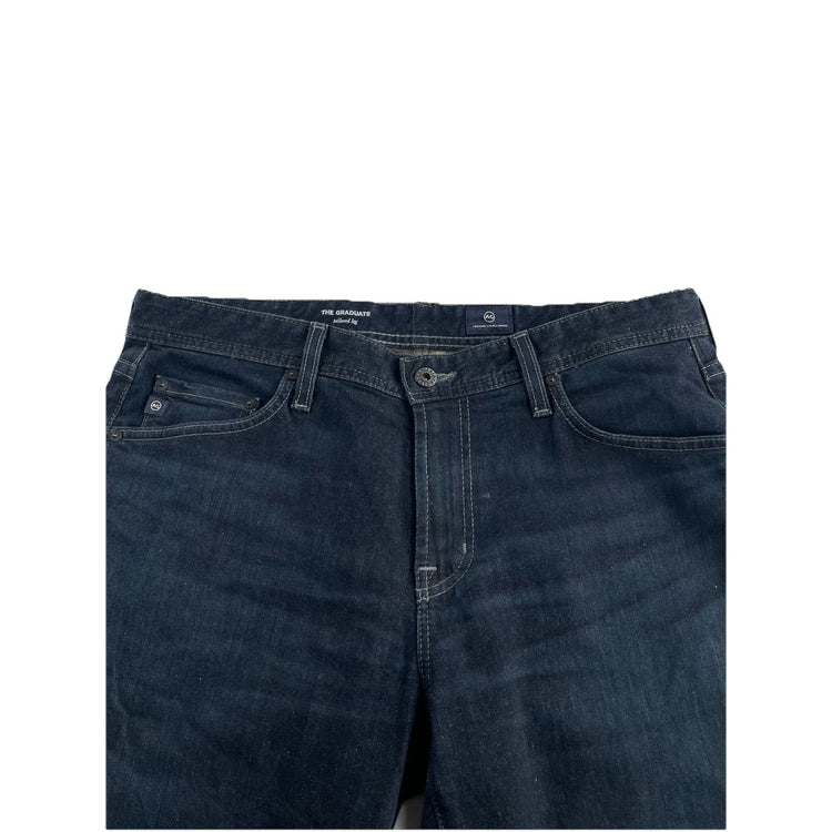 Mens Adriano Goldschmid jeans 33x32 Straight Dark Wash