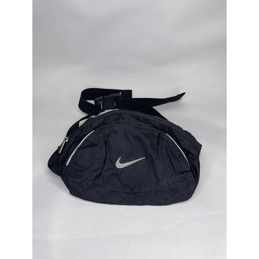 Nike Black Swoosh Fanny Pack Crossbody Medium Profile Outdoor Sport Runners Bag