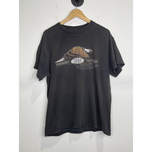 Vintage Men’s Delta Pro Weight Eagle Soar Graphic Black tee