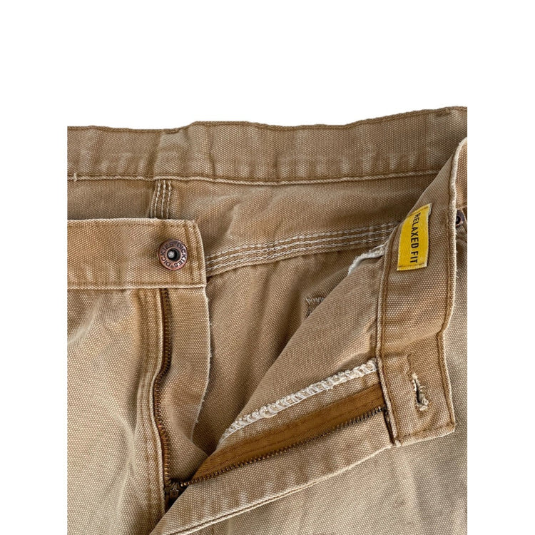 Mens Dickies Relaxed Straight Tan Khaki Pants Size 38x32