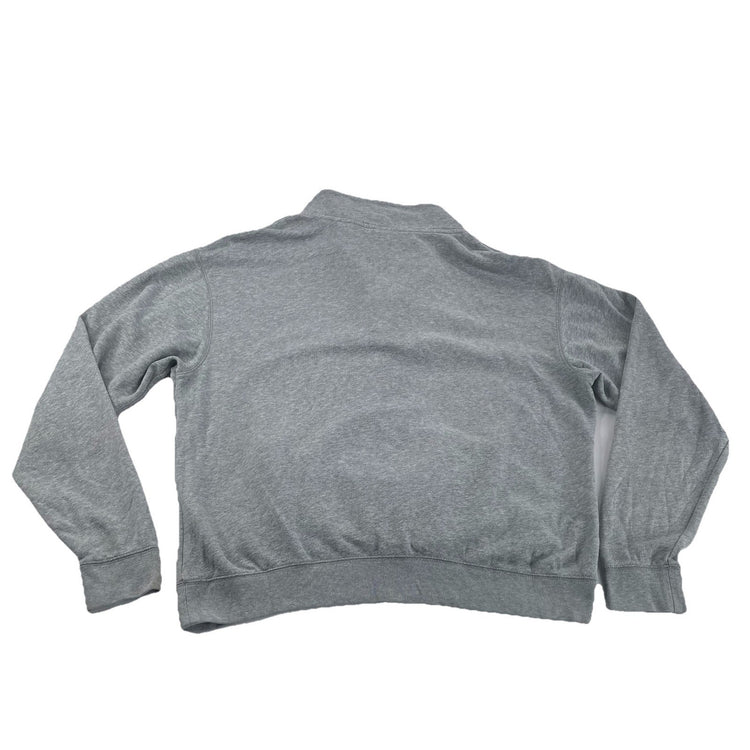 Womens Victoria Secret Gray Qaurter Zip Sweatshirt Size L