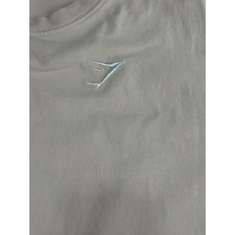 Mens Gymshark Beige T-Shirt Size M