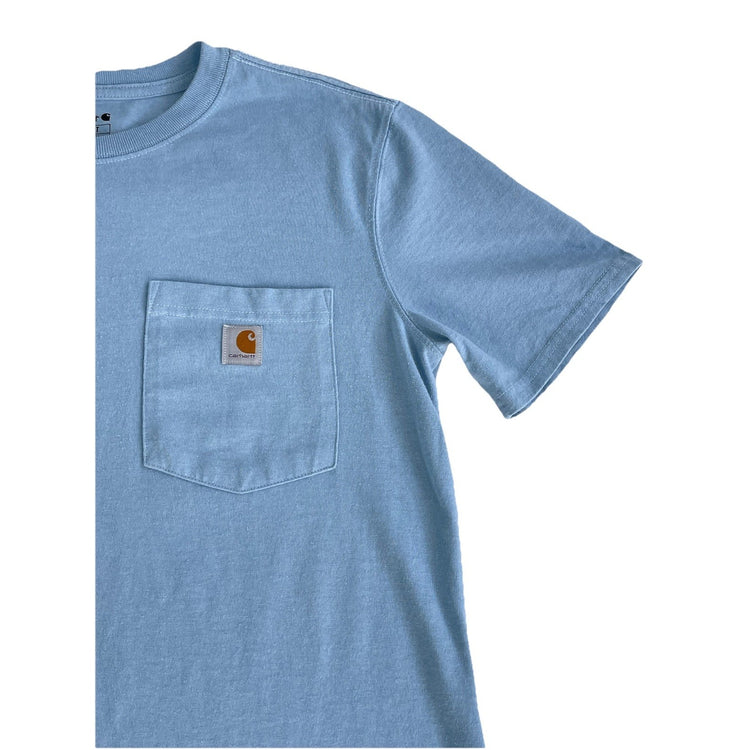 mens Carhartt Light Blue T Shirt Size Medium