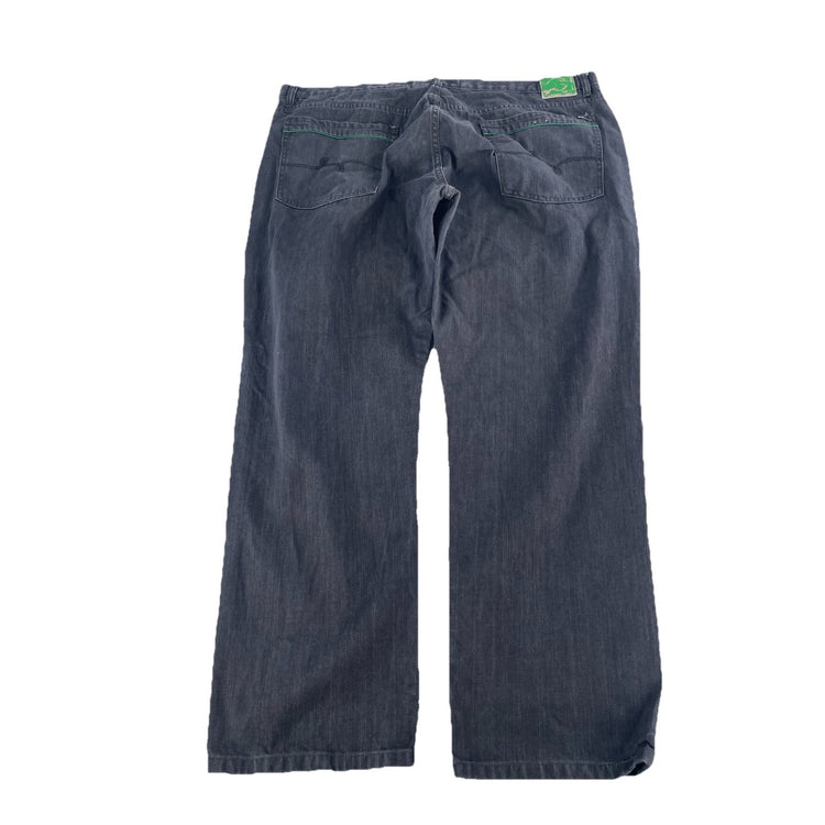 Mens Vintage IIT KIDS Relaxed Fit Wide-leg Gray Denim Jeans Size 44