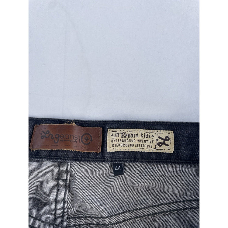 Mens Vintage IIT KIDS Relaxed Fit Wide-leg Gray Denim Jeans Size 44