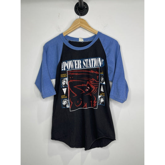 Vintage Mens 1985 The Power Station Tour Long Sleeve Sz Medium