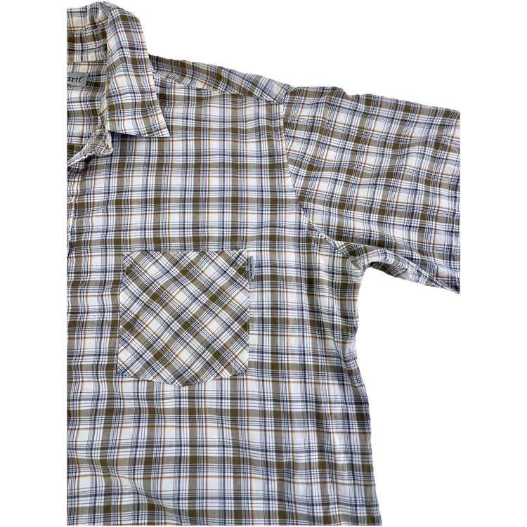 Mens Carhartt Classic Plaid SS Button-Up Shirt Size L