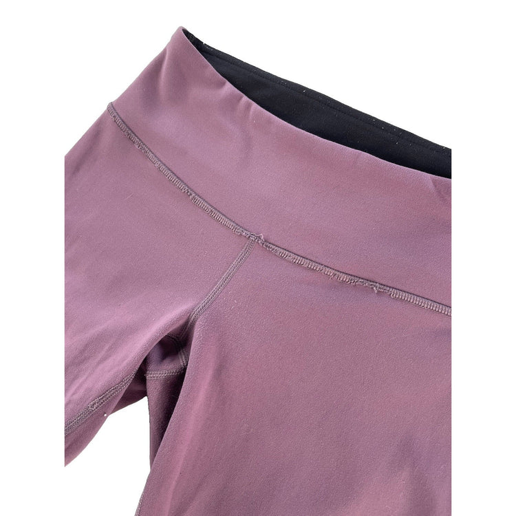 Womens Lululemon Plum Purple Wunder Under Cropped Yoga Capri Leggings Size 6
