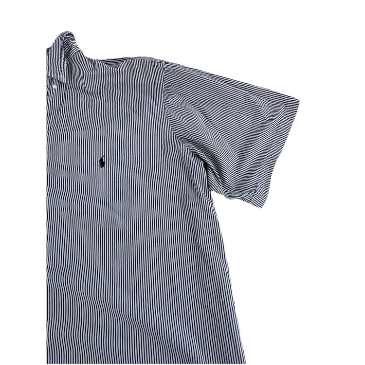 Mens Polo Ralph Lauren Black White Striped Short Sleeve Size 4XB Big
